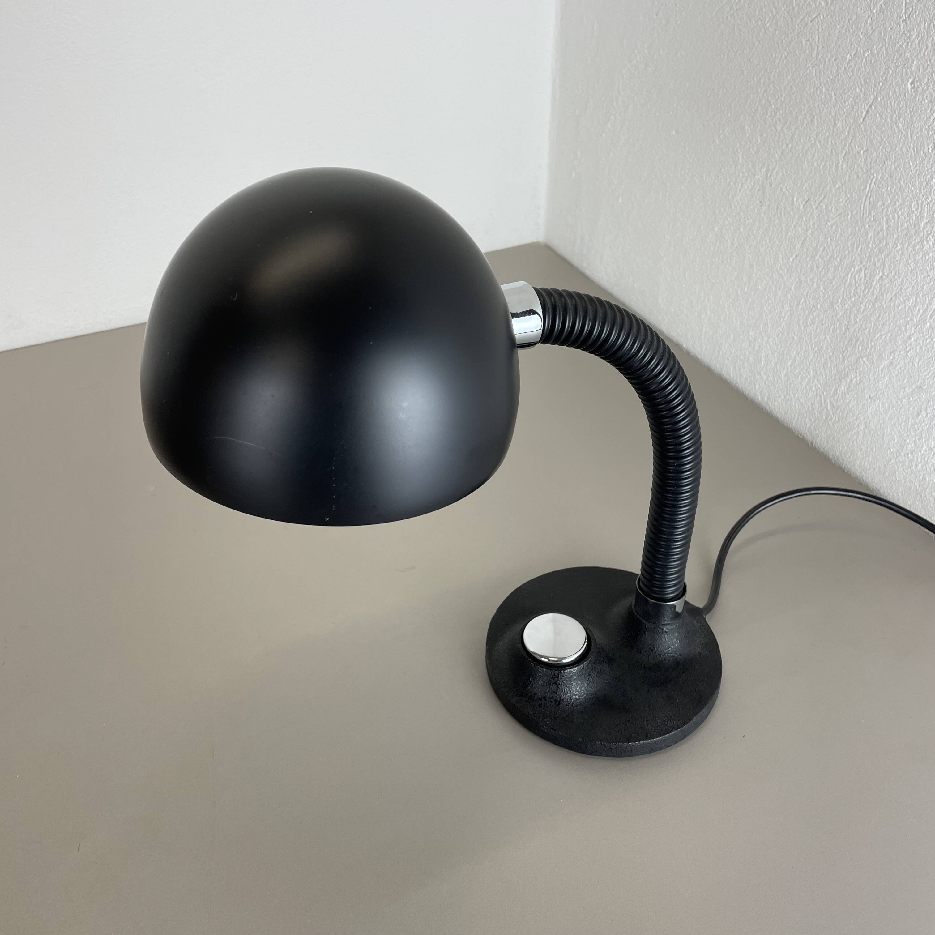 Modernist space age metal table light by hillebrand leuchten, germany, 1970s