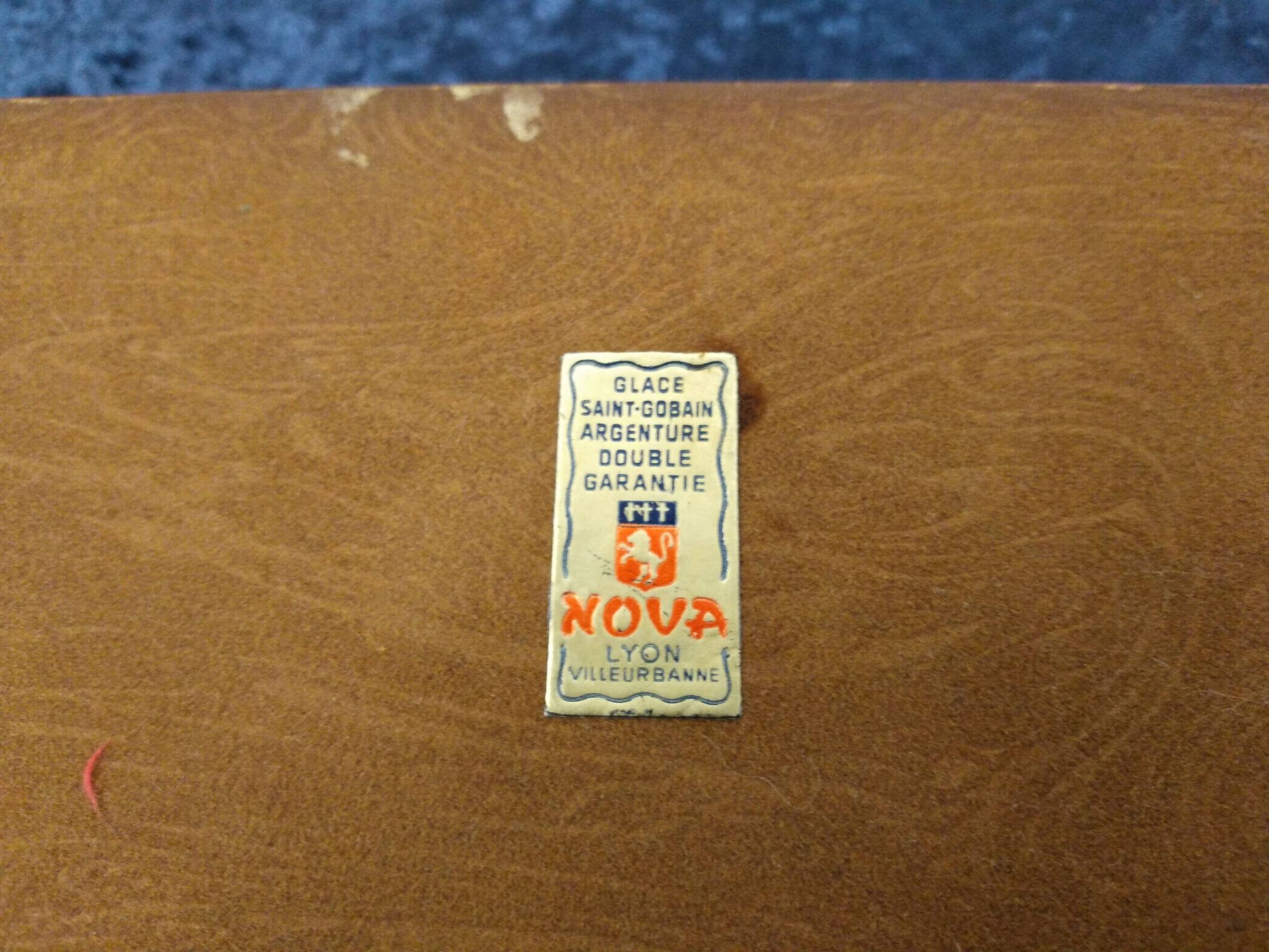 Plateau Art Déco biseauté vintage St Gobain