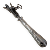 Leg of lamb handle, silver-plated metal handle, Christofle Marly silversmith, 21.6cm