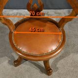Fauteuil Pivotant en Noyer, époque Victorienne, Angleterre – 2ème partie XIXe