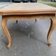 Table à manger extensible Louis XV bois massif chêne et marqueterie 250cm