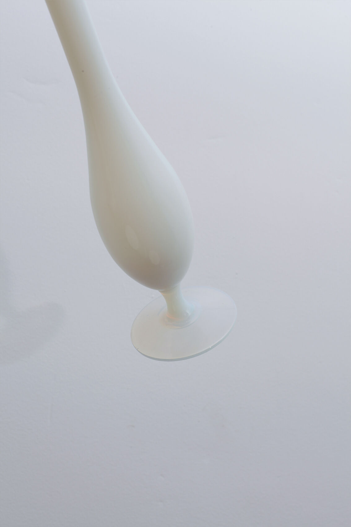 Pearly milky white soliflor vase
