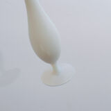 Vase soliflor blanc laiteux nacré