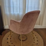 Armchair torre 1961 – model da vinci 02 – pale pink velvet