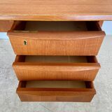 Vintage retro danish mid century teak desk 1960s