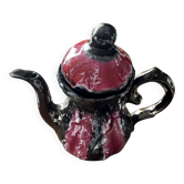 Verseuse Théière ou Cafetière en céramique émaillée chromée Vallauris