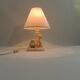 Marble table lamp/animal decor/dog and cat/vintage