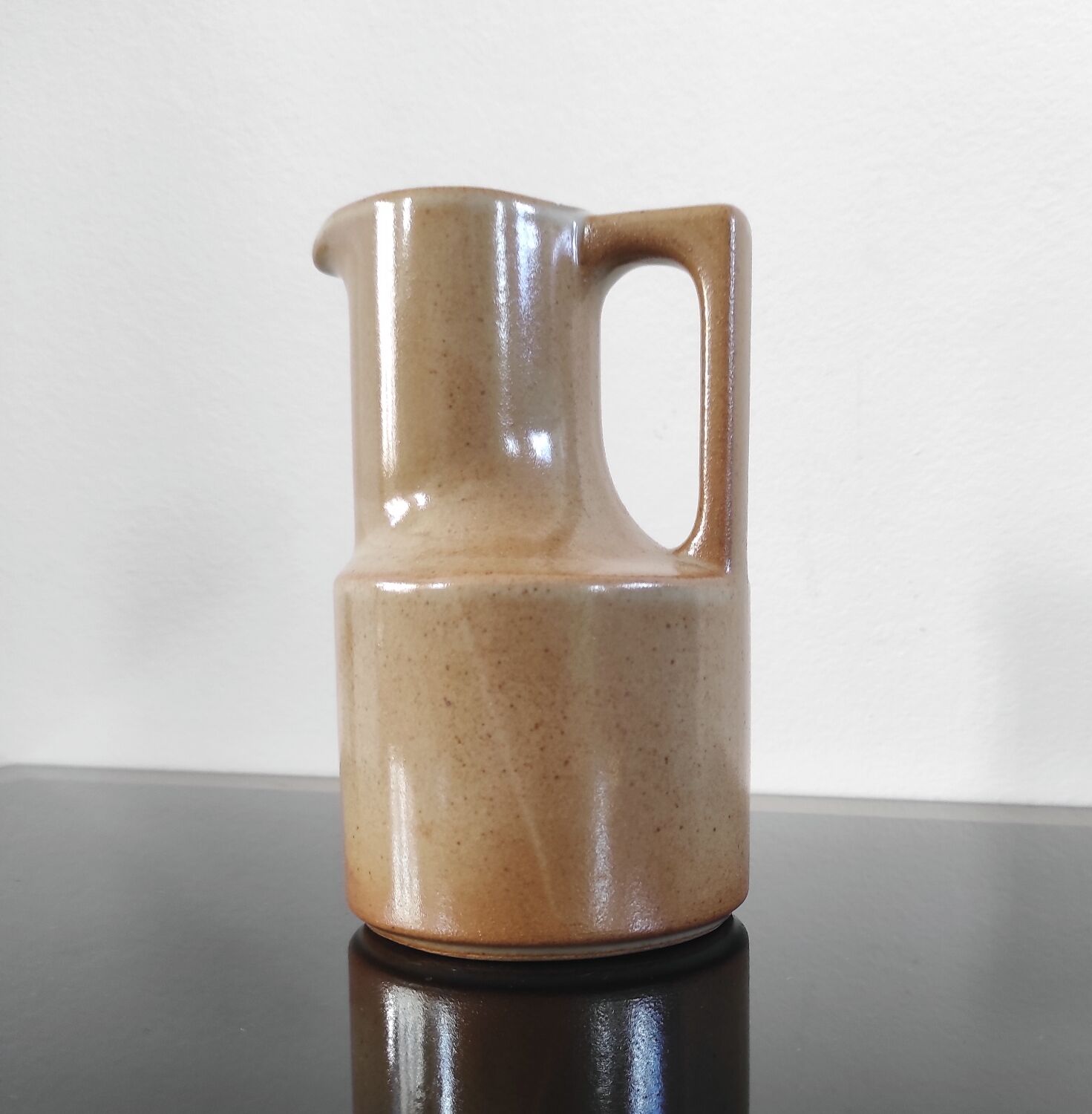 Small vintage stoneware jug from France Brenne - 1970s