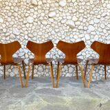 Chair 4130 Grand Prix in teak, Arne Jacobsen for Fritz Hansen