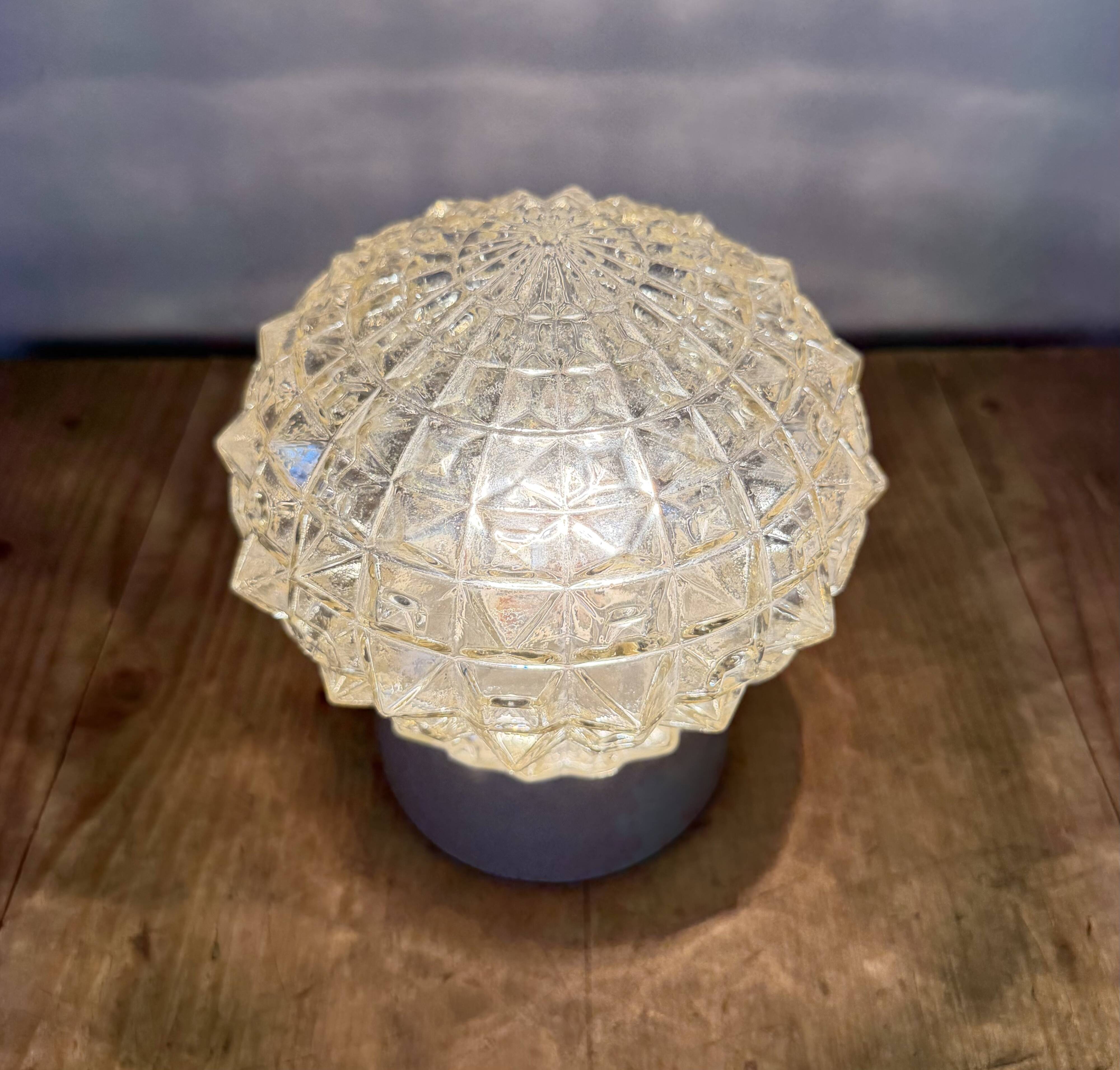 Vintage White Porcelain Ceiling Light, 1970s
