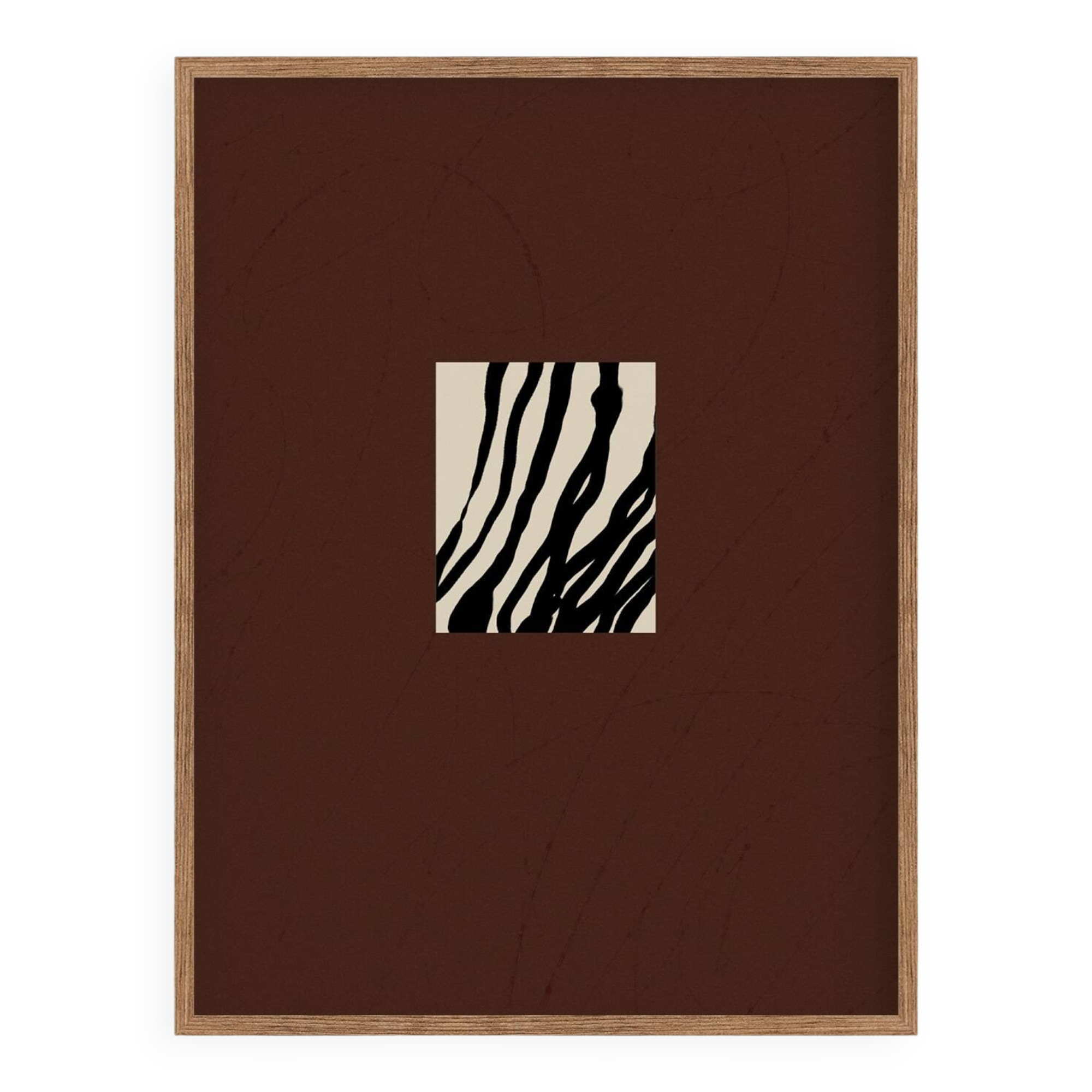 Abstract modern brown giclee print, 50x70cm