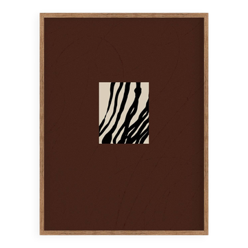 Impression giclée moderne abstraite marron