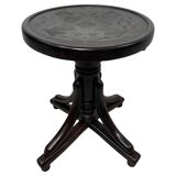 Curved wooden piano chair by Thonet