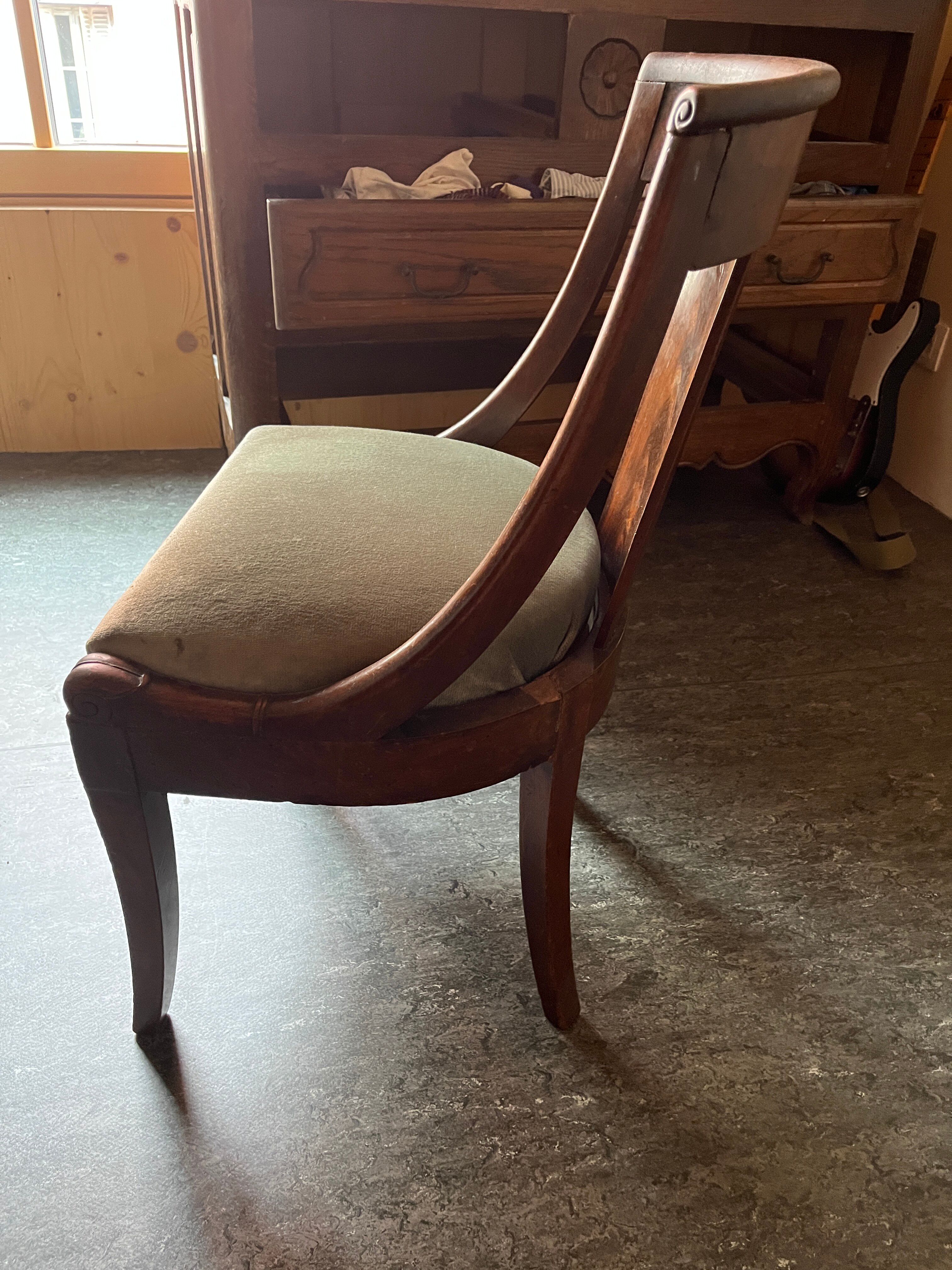 Chaise gondole empire