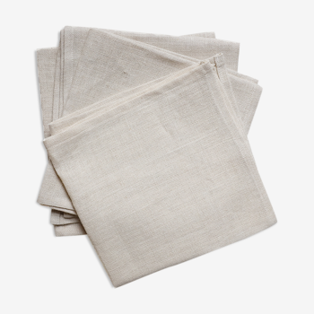 Set of 4 solid beige towels