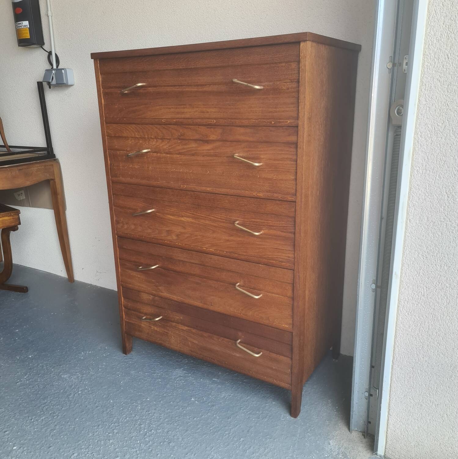 Large vintage chest of drawers 1950