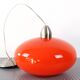 Vintage orange opaline glass pendant light