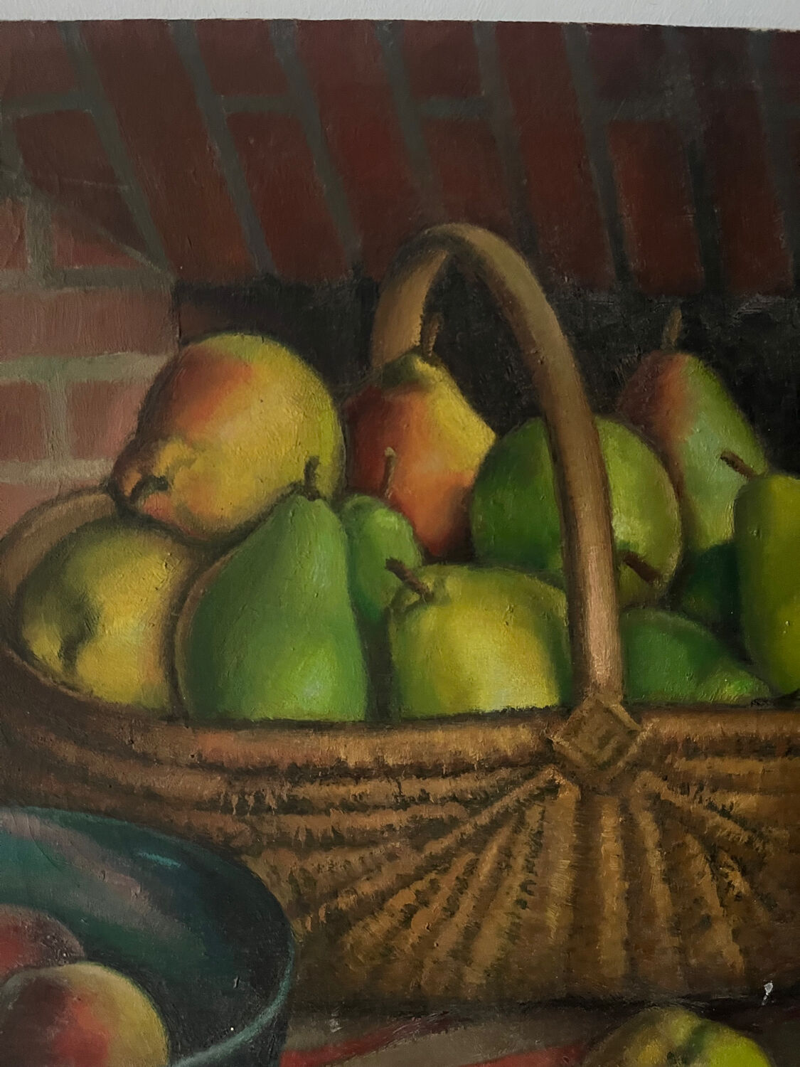 Still life of apples and pears, signed Robert Chaillat