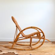 Rattan rocking chair Rohe Noordwolde 50/60s
