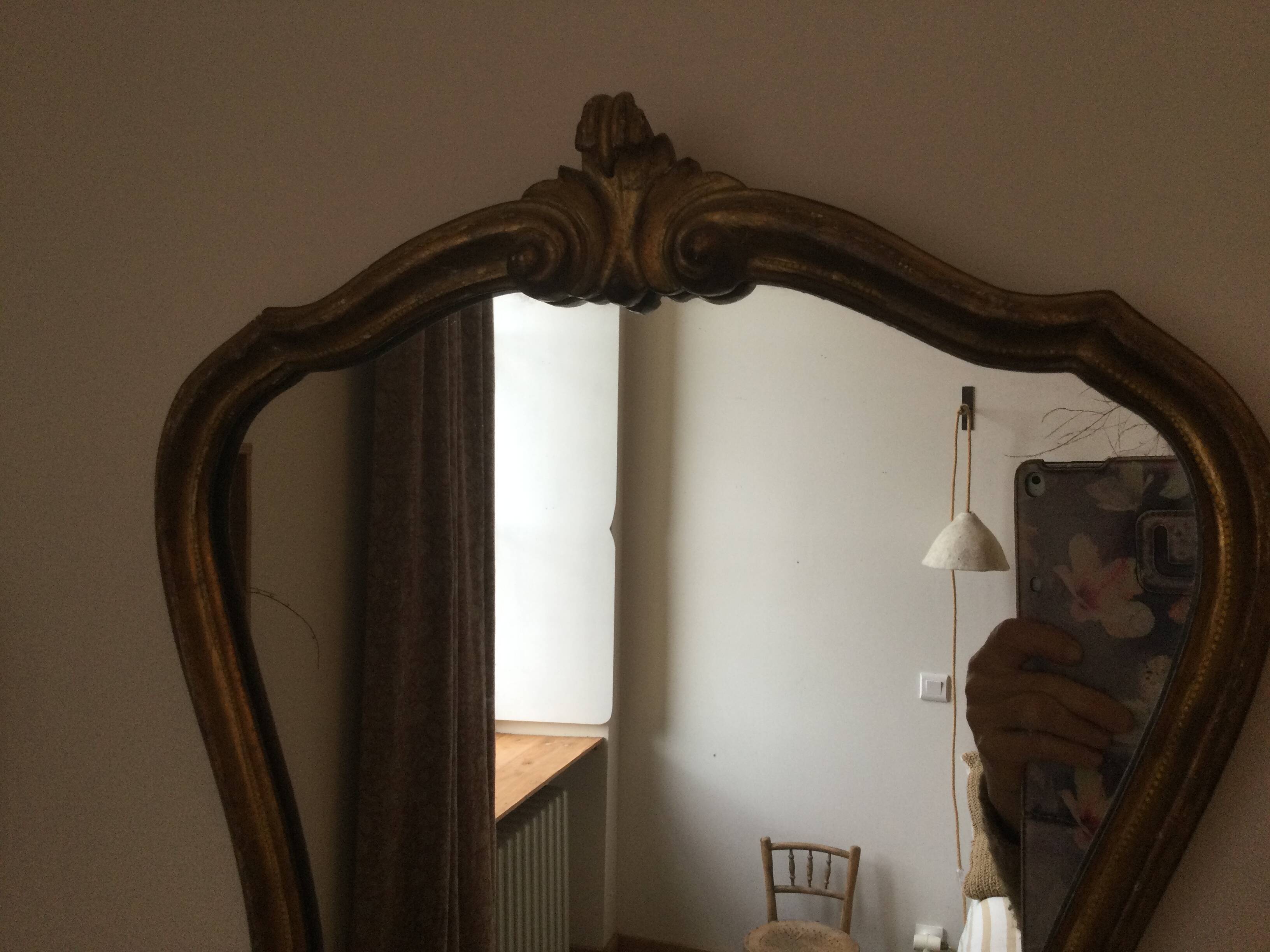 Antique gilded mirror