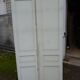 Pair of closet door old green patina