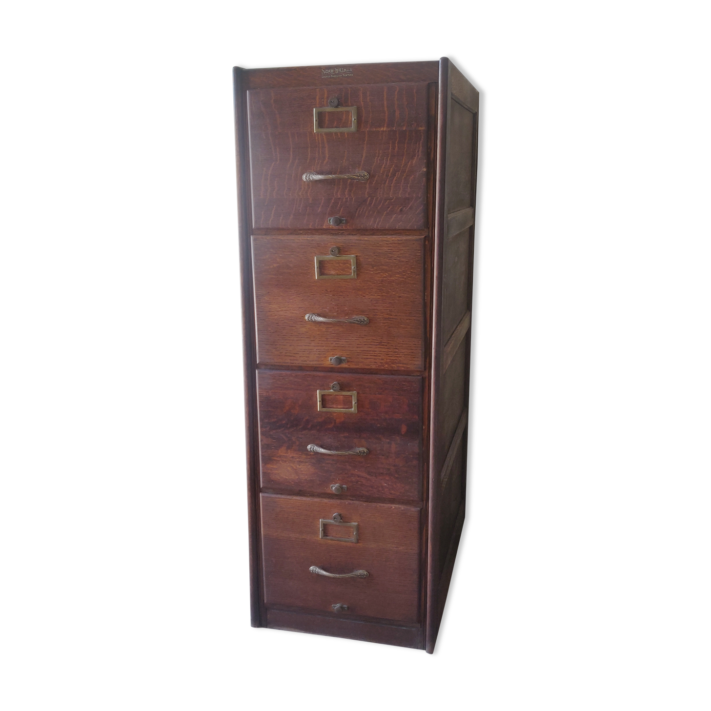 Meuble de métier à tiroirs chêne