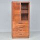 Bahut high art deco 1930 display case door shelf 4 rosewood drawers