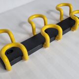 Wall rack Unilux style 80s, 3 hooks, 40 cm