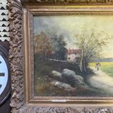 Old Oil on canvas nineteenth