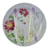 Asparagus plate in slip by st clément art nouveau
