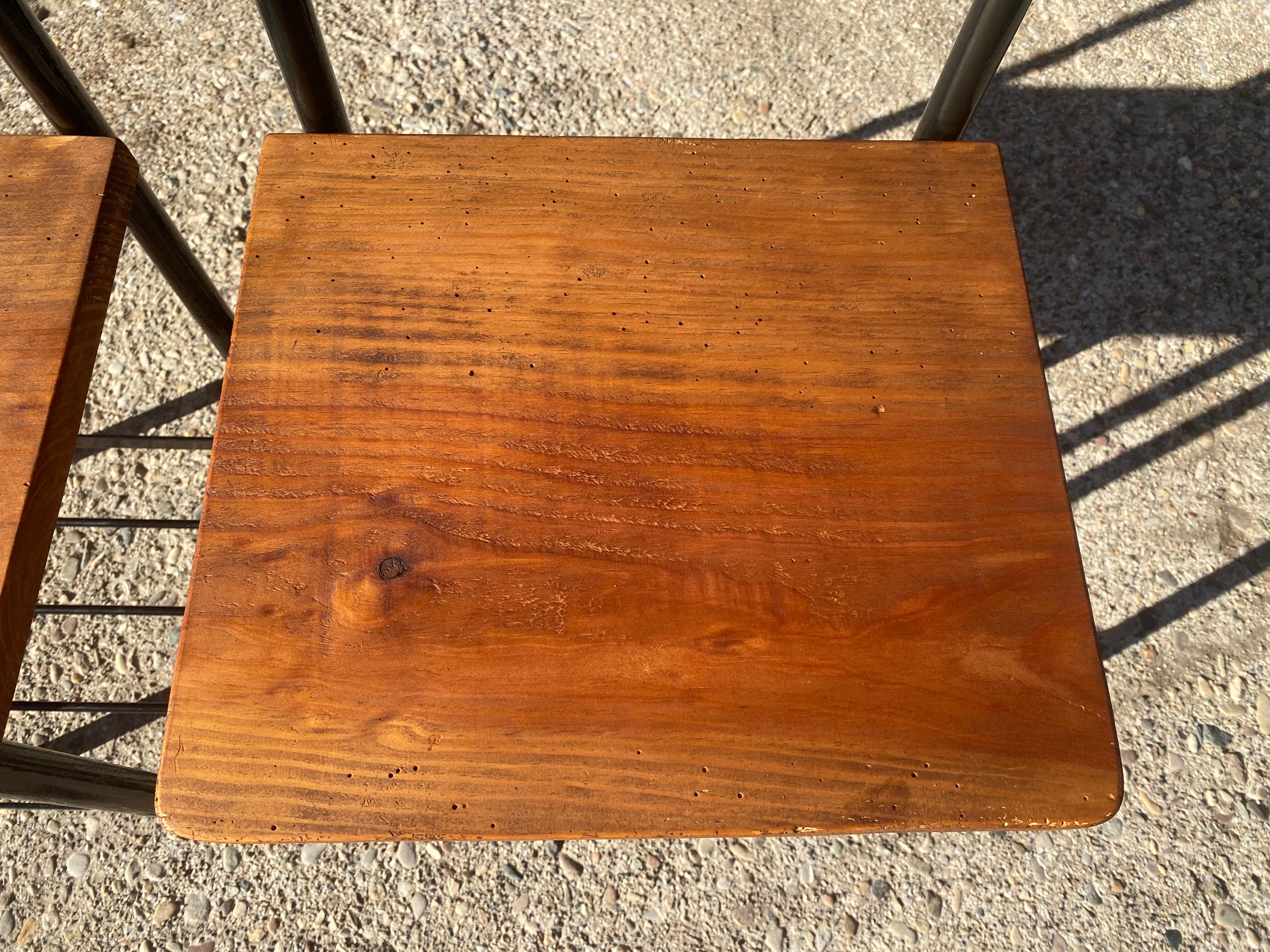 Pair of bedside tables of internant years 50-60