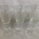 3 Verres en cristal sur pied pour vin blanc