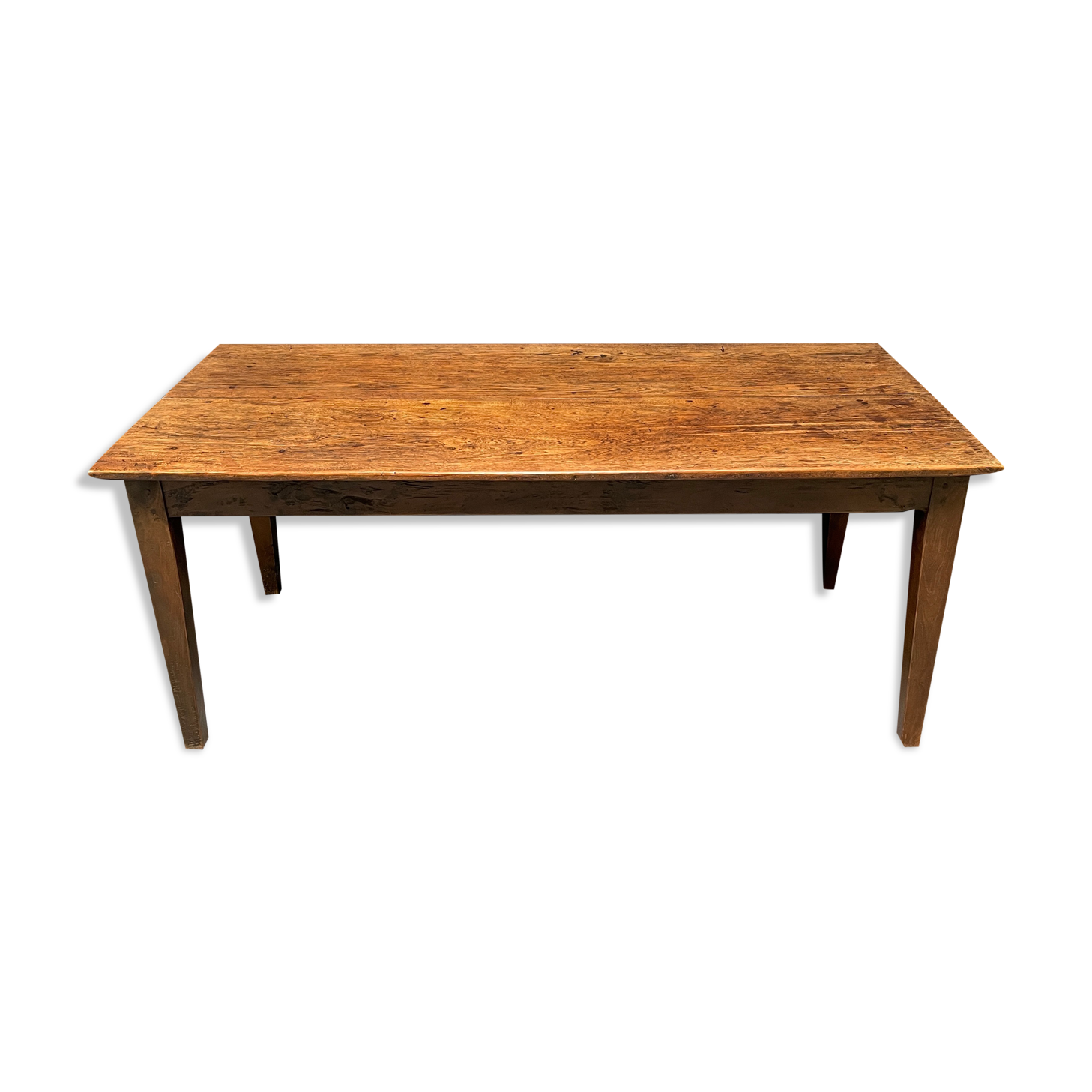 Rustic french farmhouse dining table made of oak and elm