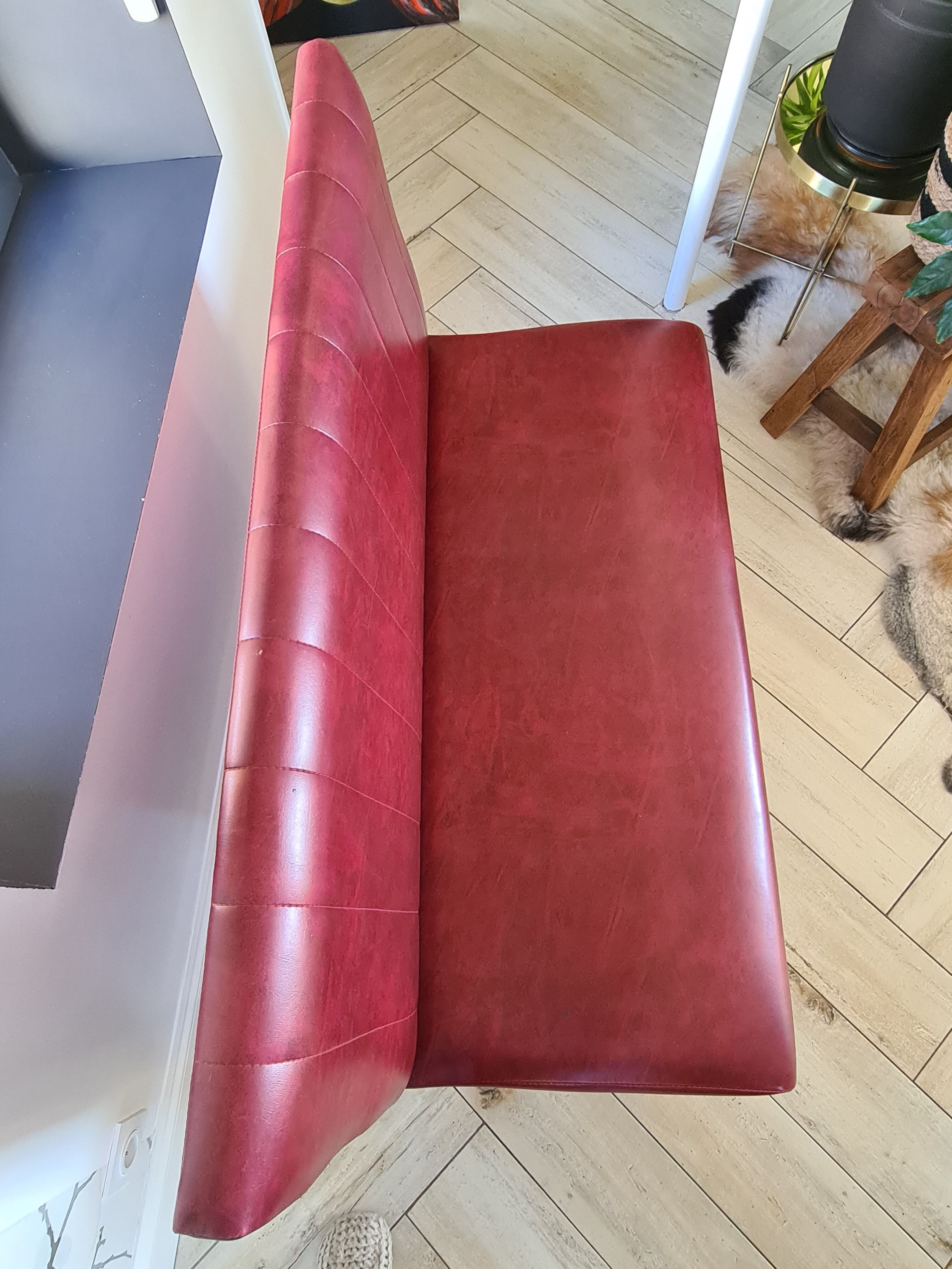 2 benches of bistro imitation leather