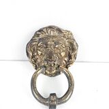 Bronze lion door knocker