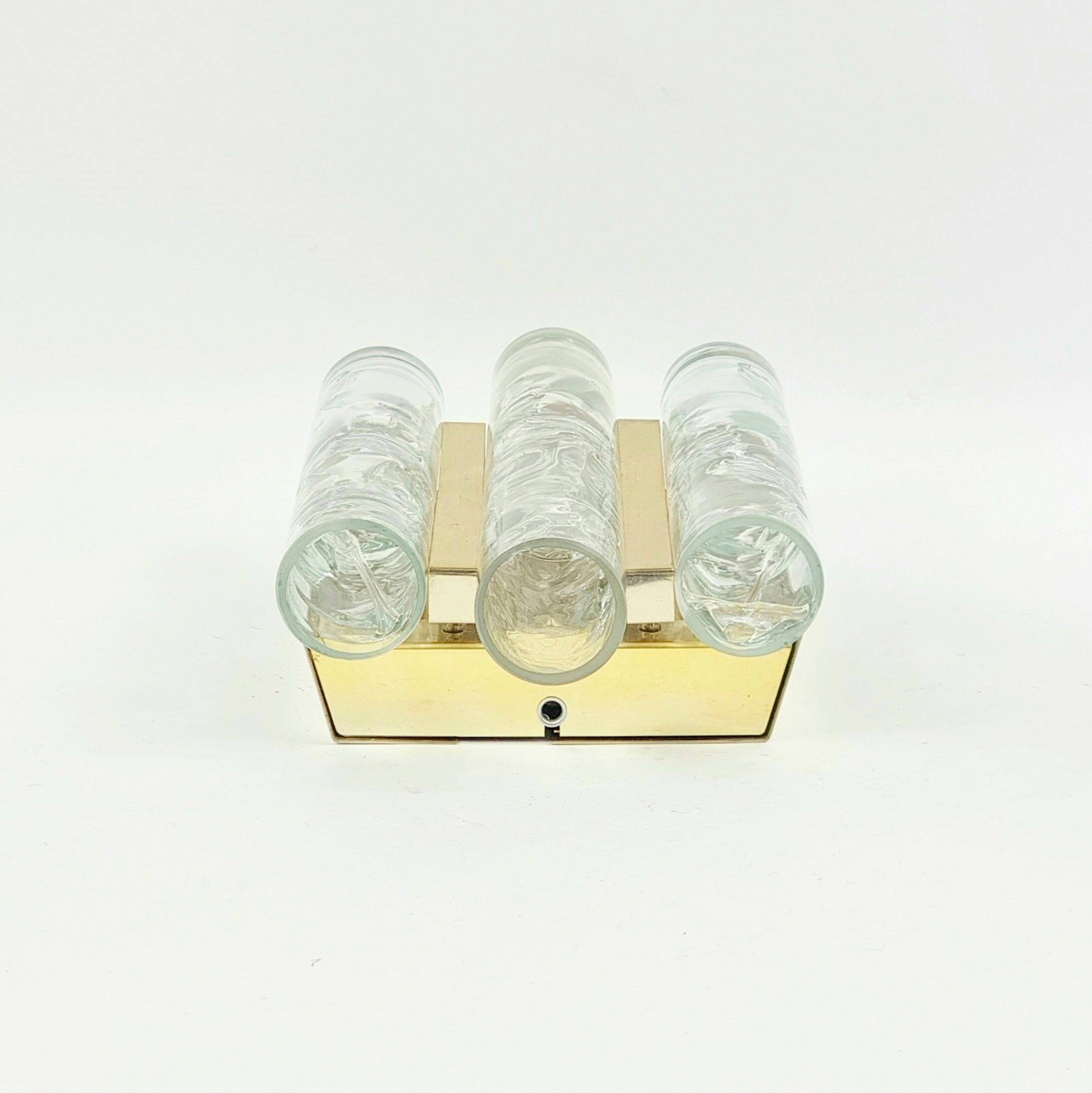 Large Mid-Century Modern Murano Glass Wall Light from Doria, Germany, 1960s