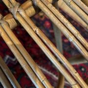 Pair of vintage rattan armchairs – 60s/70s design