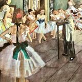 Oil on canvas dance class