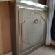 Marble and brass radiator cover
