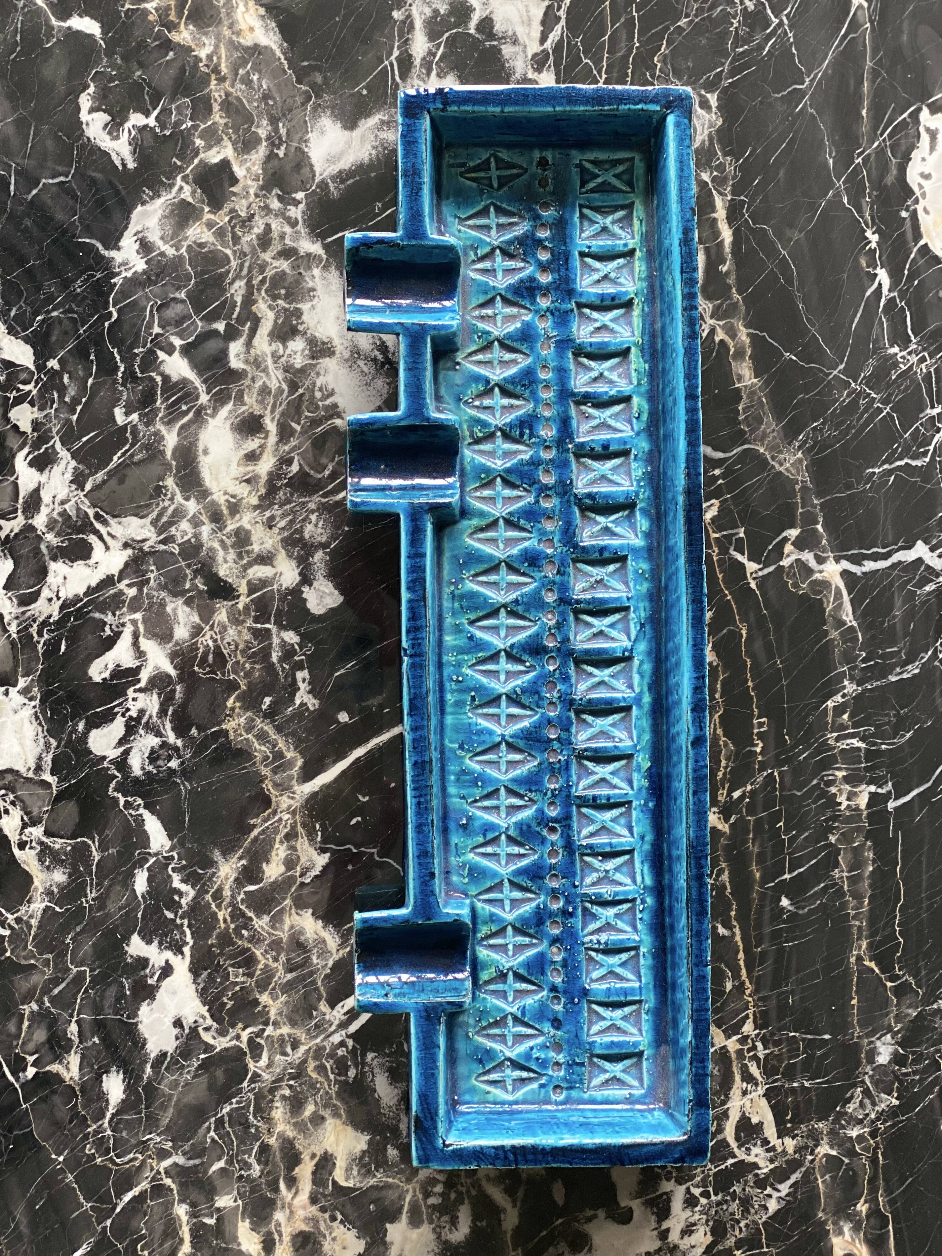 Aldo Londi For Bitossi - Rimini Blu Cigar Holder - Circa 1970