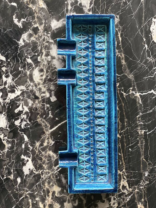 Aldo Londi Pour Bitossi - Porte Cigar Rimini Blu - Circa 1970