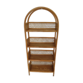 Vintage Italian rattan shelf (1960s?)