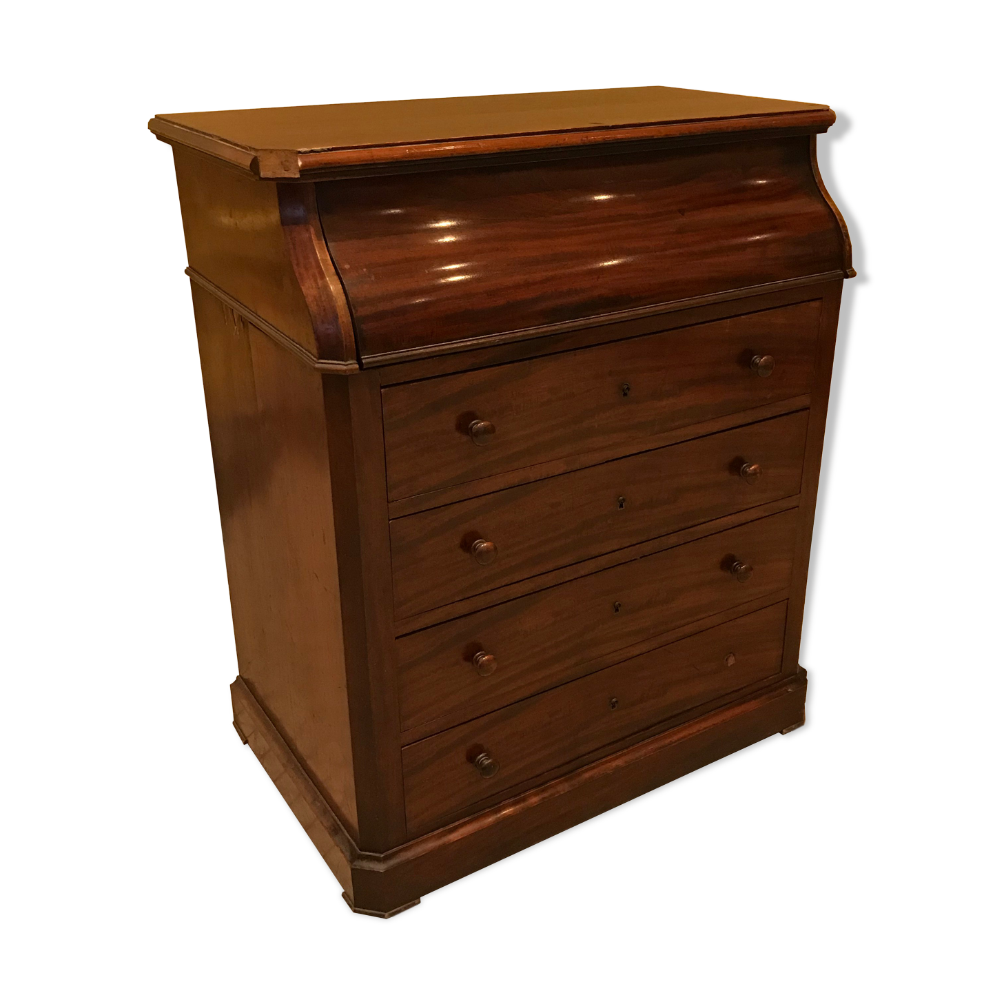 Louis Philippe style dresser hairdresser in mahogany