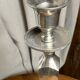 Pair of silver-plated candlesticks