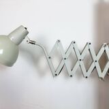 Grey German Industrial Scissor Wall Lamp from SIS, 1960s