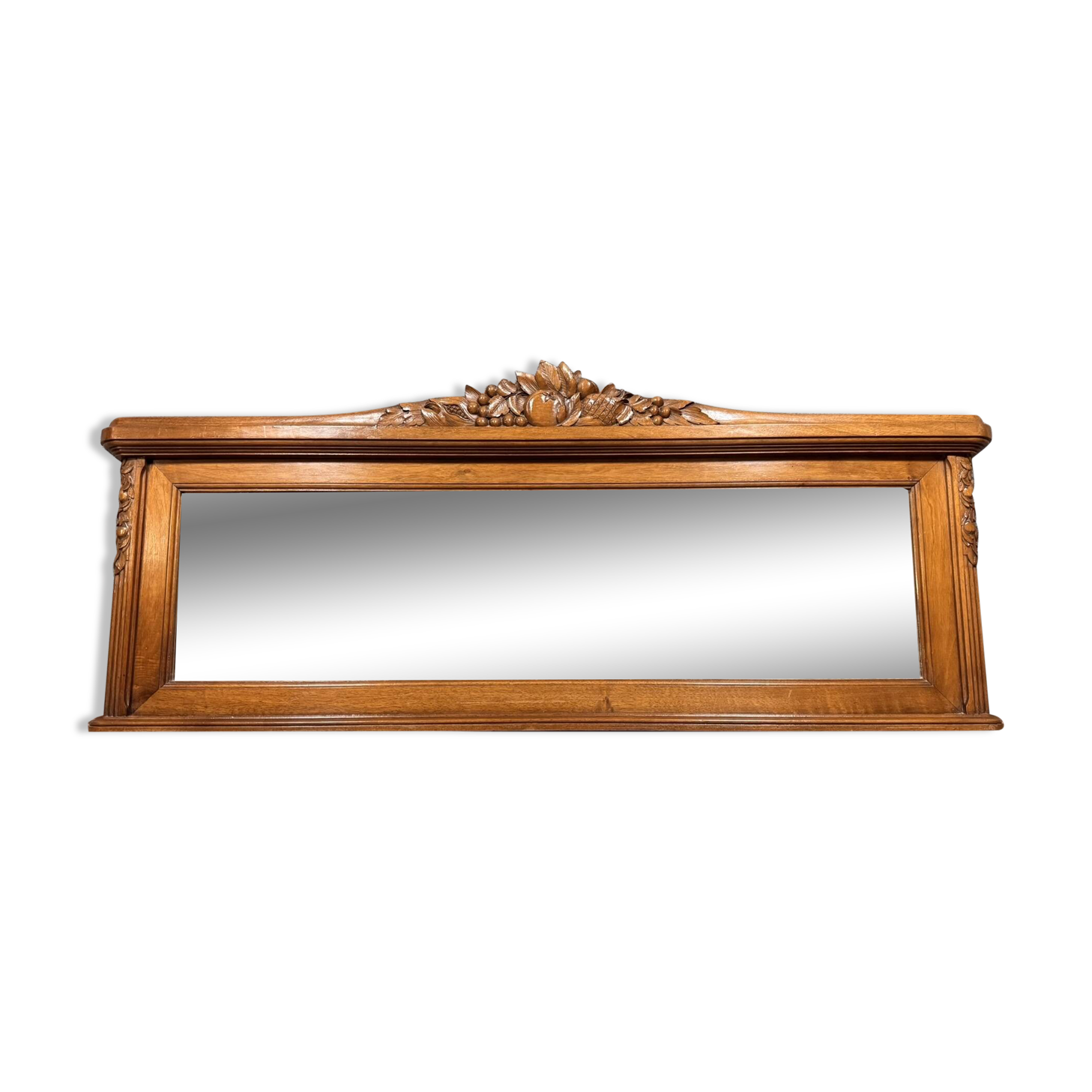Art deco period walnut mirror circa 1930