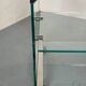 Table d'appoint vintage en verre Space Age par Gallotti & Radice, Italie 1970