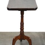 Nice antique English tilt-top table/side table with a square top