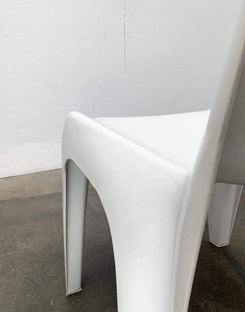 Stackable German chair in mid-century space age style by Helmut Bätzner for Bofinger, 1960s.