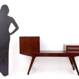 Beech Cabinet / Tv Stand in the Style of Parisi with Ash Interiors